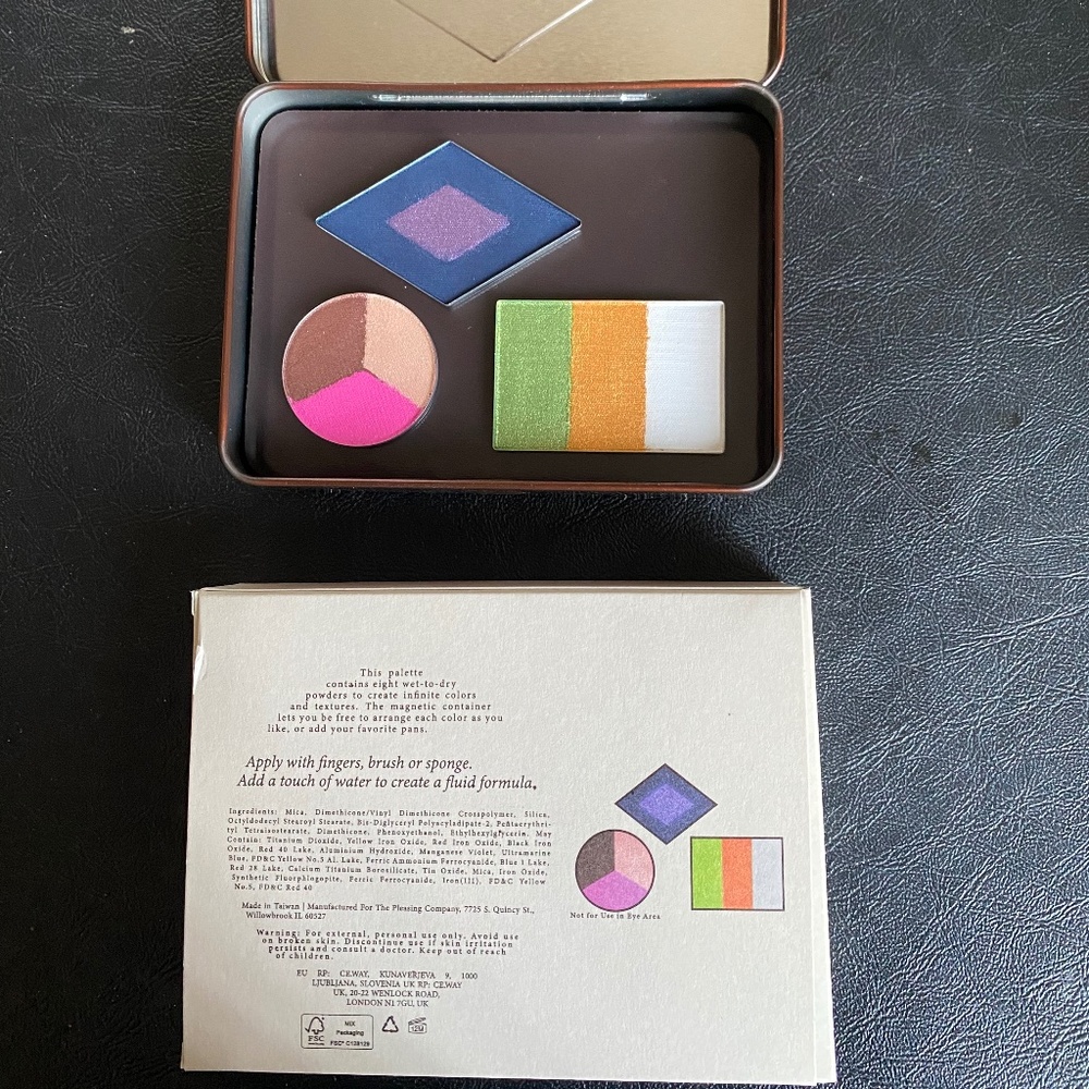 NEW!  PLEASING  x MARCO RIBERIRO: Pressed Makeup Pigments Wet or Dry .30 ox